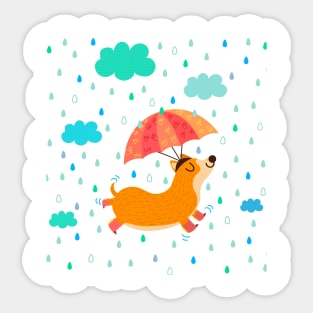 Dancing in the rain Sticker